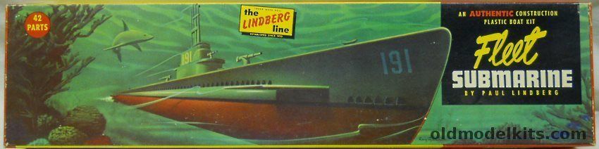 Lindberg 1/240 US Fleet Submarine (ex-Varney), 703-98 plastic model kit